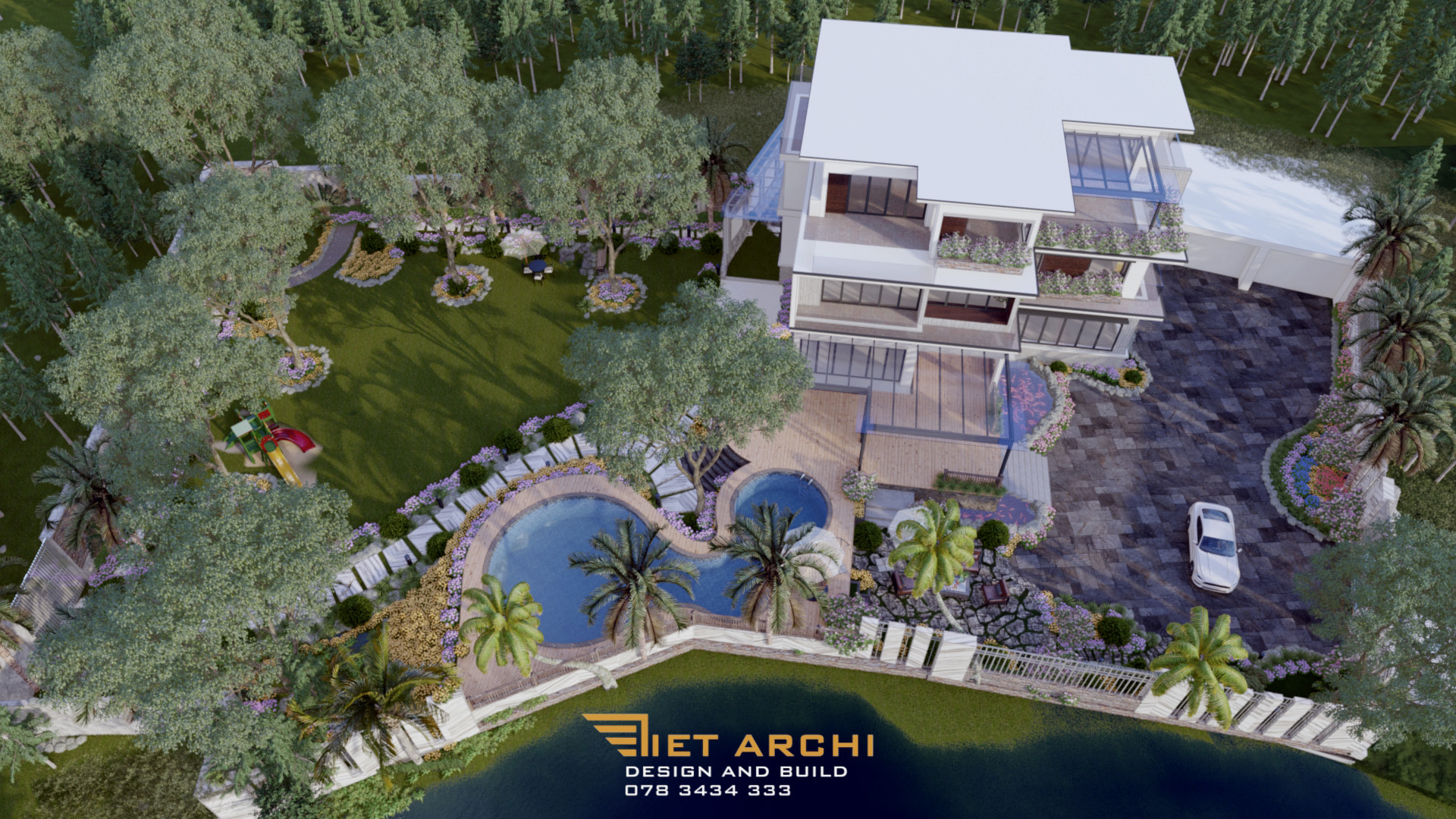 Mẫu Biệt Thự Nghỉ Dưỡng Siêu Đẹp Nhà Anh Cường - Viet Archi